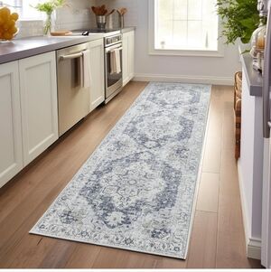jinchan Runner Rug 3x10 Vintage Hallway Kitchen Washable Runner Retro Floor Cove